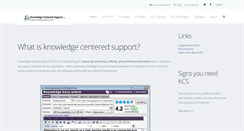 Desktop Screenshot of knowledge-centered-support.com